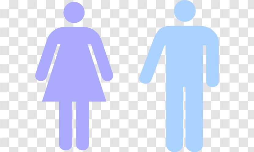 Clip Art Female - Public Toilet - Men And Women Transparent PNG
