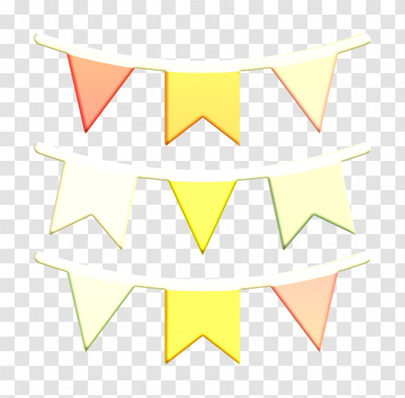 Garlands Icon Birthday Party Icon Garland Icon Transparent PNG