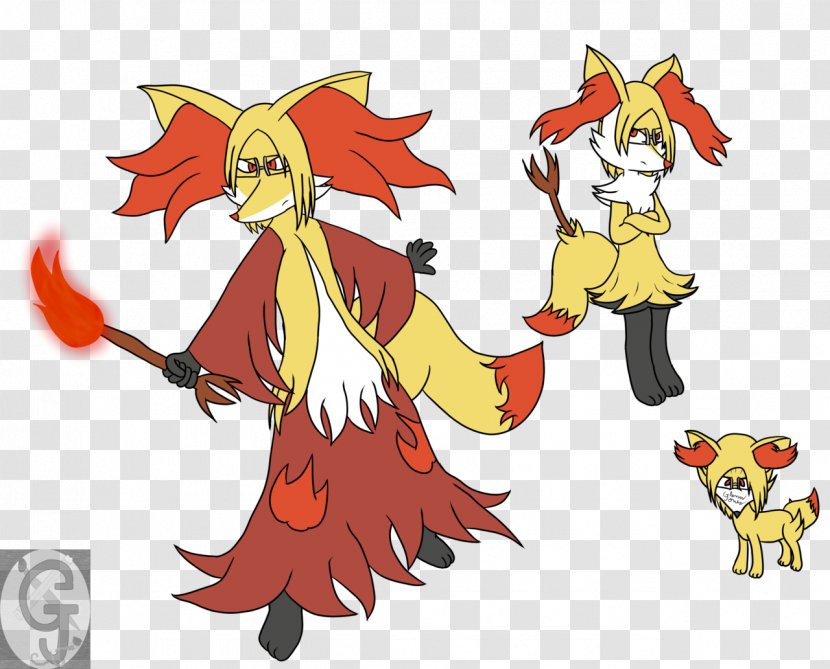 Pokémon X And Y Fennekin Delphox Braixen - Flower - Kurama Art Transparent PNG