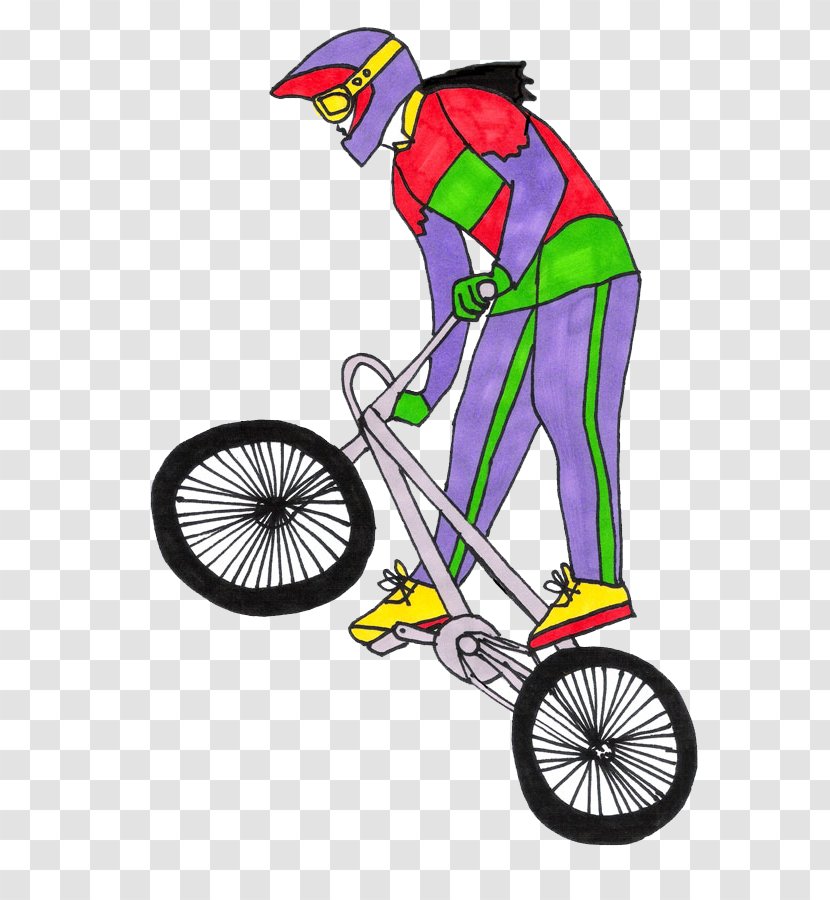 Bicycle Wheel Cartoon - Hybrid - Bike Stunt Transparent PNG