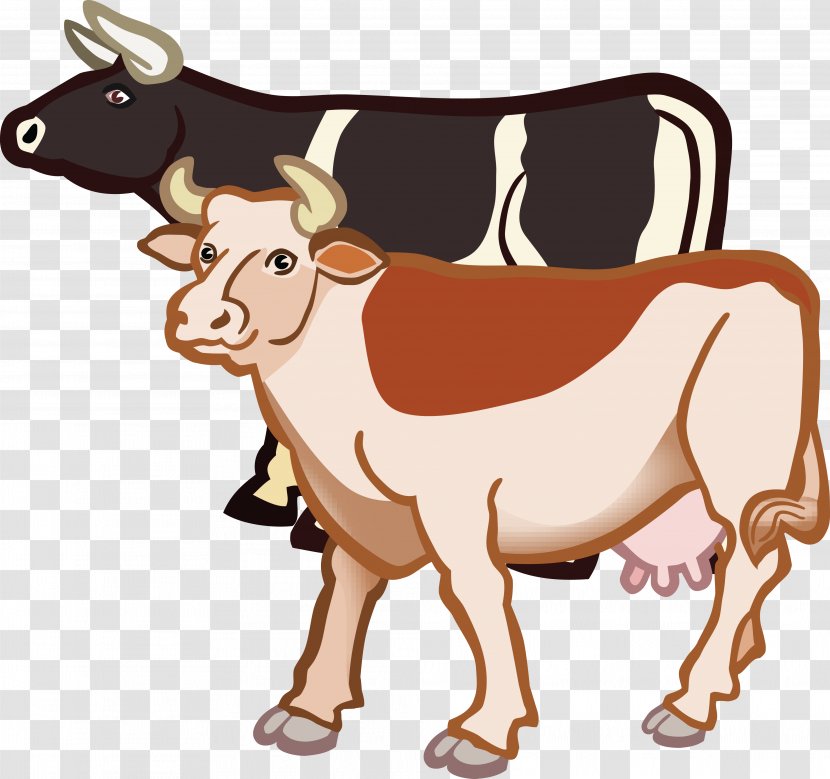 Texas Longhorn Taurine Cattle Holstein Friesian Clip Art Dairy - Cow Goat Family - Background Idul Adha Transparent PNG