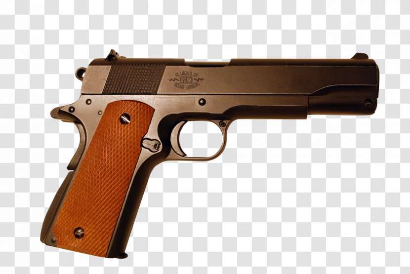 Firearm M1911 Pistol Weapon Stock Colt's Manufacturing Company - Policeman Transparent PNG