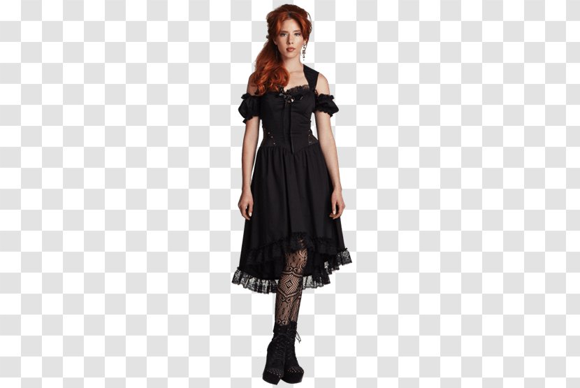 Little Black Dress Clothing Lace Fashion - Steampunk Transparent PNG