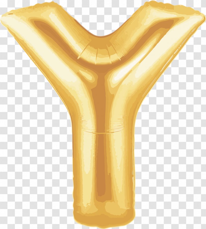 Mylar Balloon Letter Party Aluminium Foil - Balon Gold Transparent PNG
