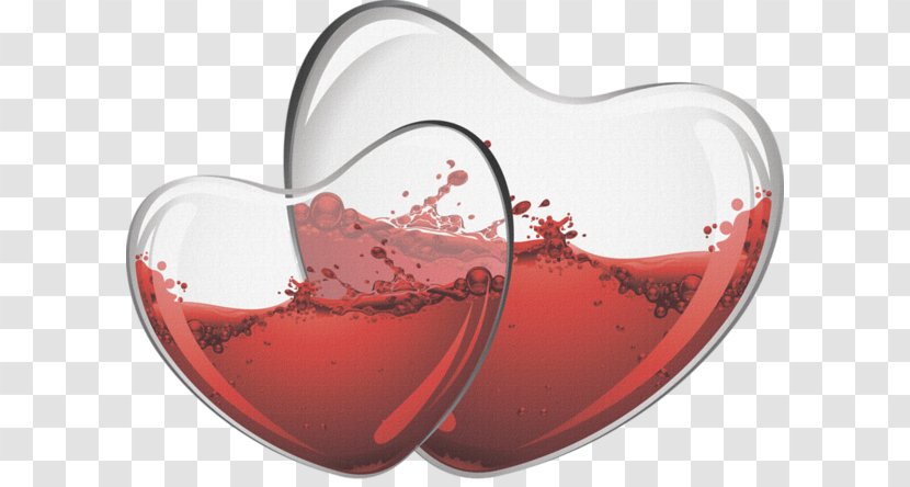 Red Wine Heart Clip Art - Water - Feeding Tube Transparent PNG