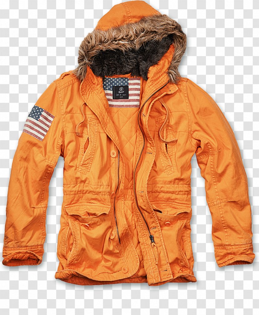 Parka M-1965 Field Jacket Orange Coat - Fashion Transparent PNG