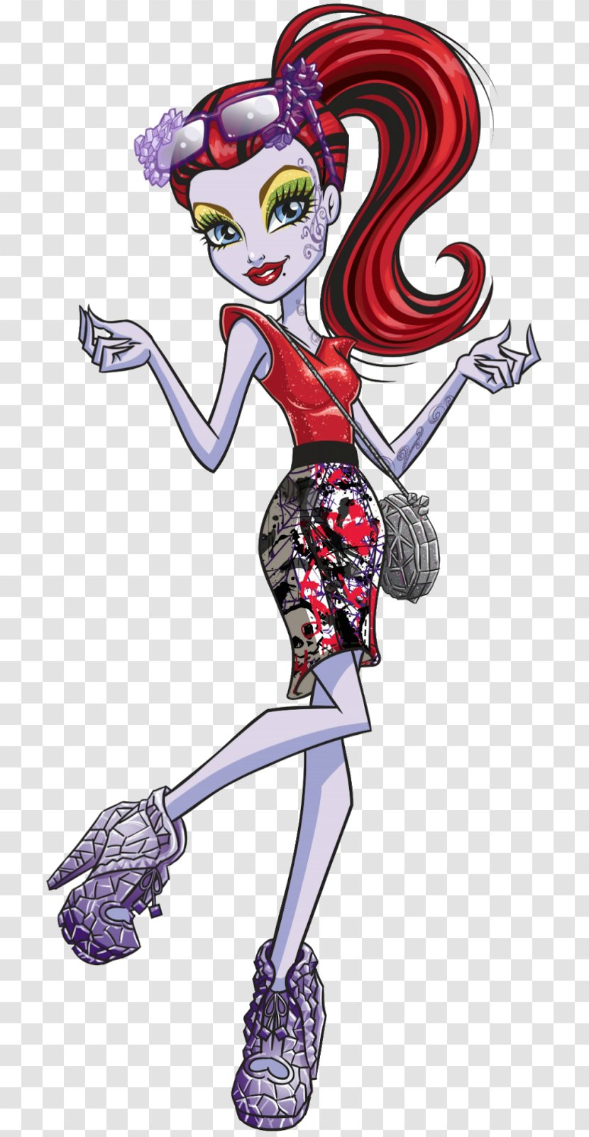 Monster High Doll Frankie Stein Operetta Boo York, York - Watercolor Transparent PNG