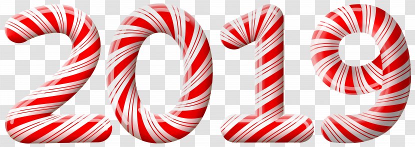 Lollipop Stick Candy Cane Ribbon New Year - Tree - 2019 Transparent PNG