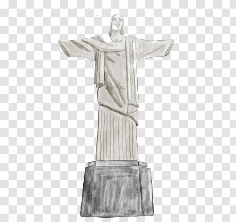 Christ The Redeemer Zumbi, Rio De Janeiro Euclidean Vector Monument - Watercolor, Like Jesus Transparent PNG