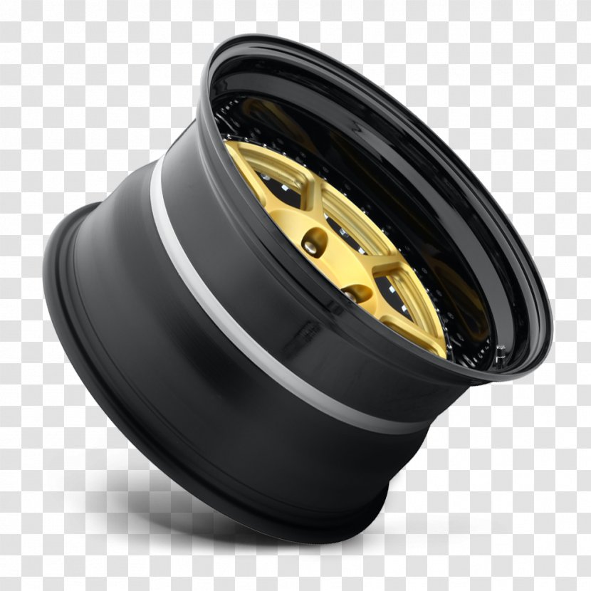 Tire Alloy Wheel Rim Forging - GOLD Lip Transparent PNG