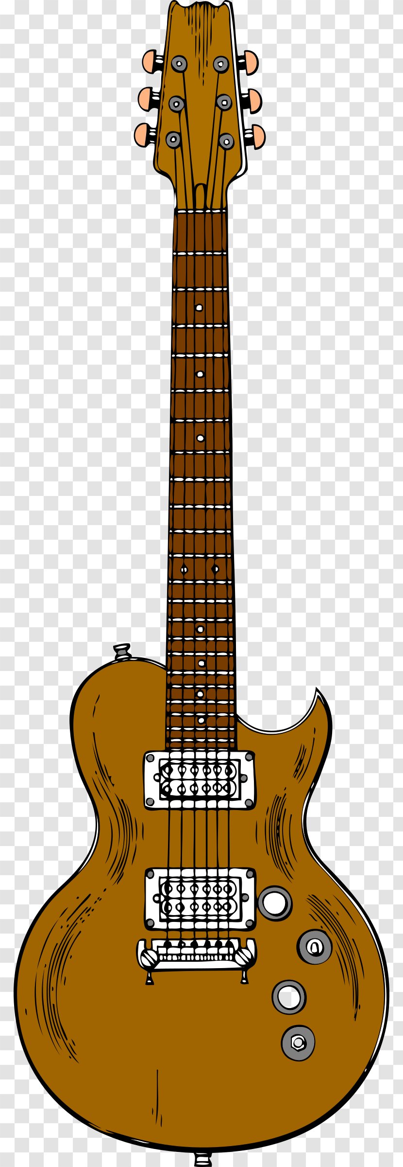 Electric Guitar Bass Clip Art - Tree Transparent PNG