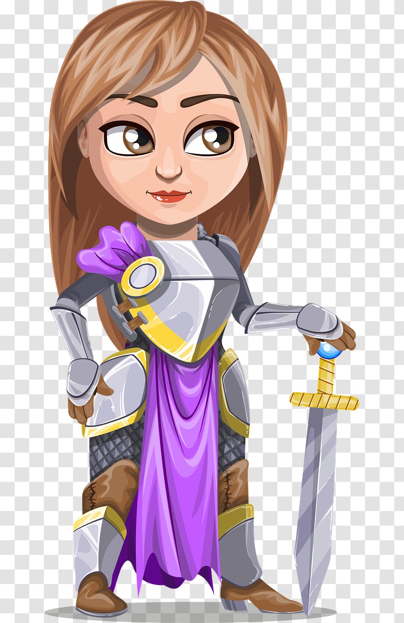 T-shirt Knight Cartoon Frozen Woman - Frame - Female Warrior Wearing Silver Armor Vector Transparent PNG