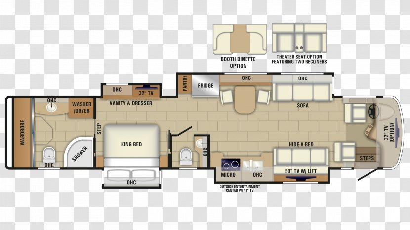 Campervans Fifth Wheel Coupling Floor Plan Living Room - Class Of 2018 Transparent PNG