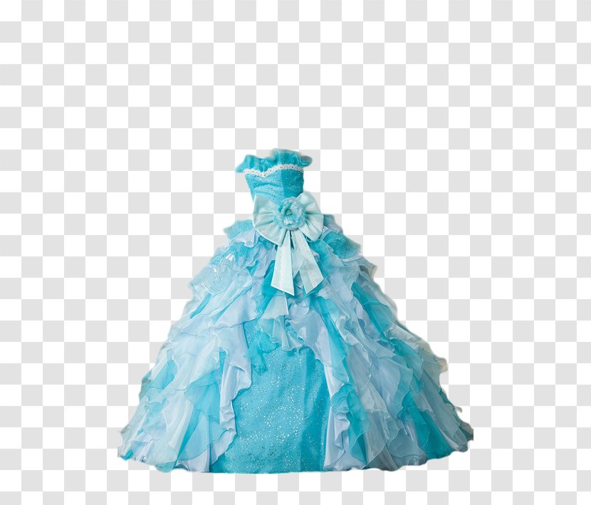 Dress Evening Gown Ball Prom - Blue Transparent PNG