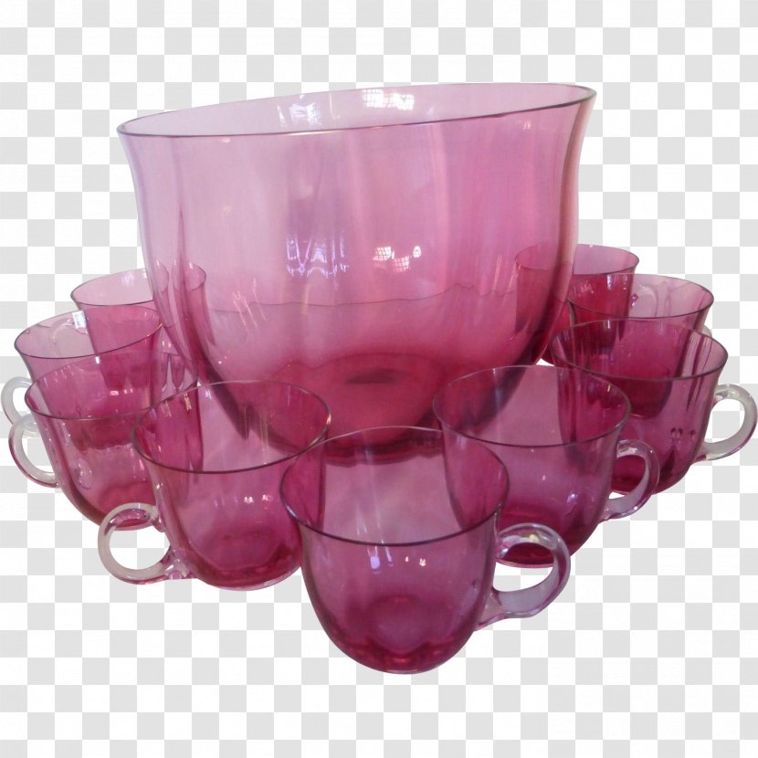 Murano Punch Bowls Cranberry Glass - Bowl Transparent PNG