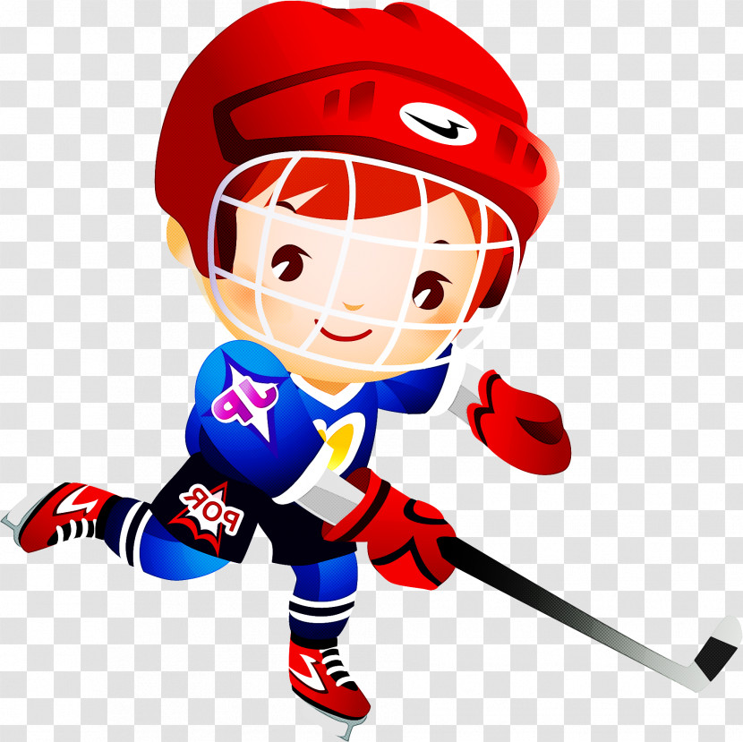 Ice Hockey Equipment Cartoon Sports Fan Accessory Hockey Football Fan Accessory Transparent PNG