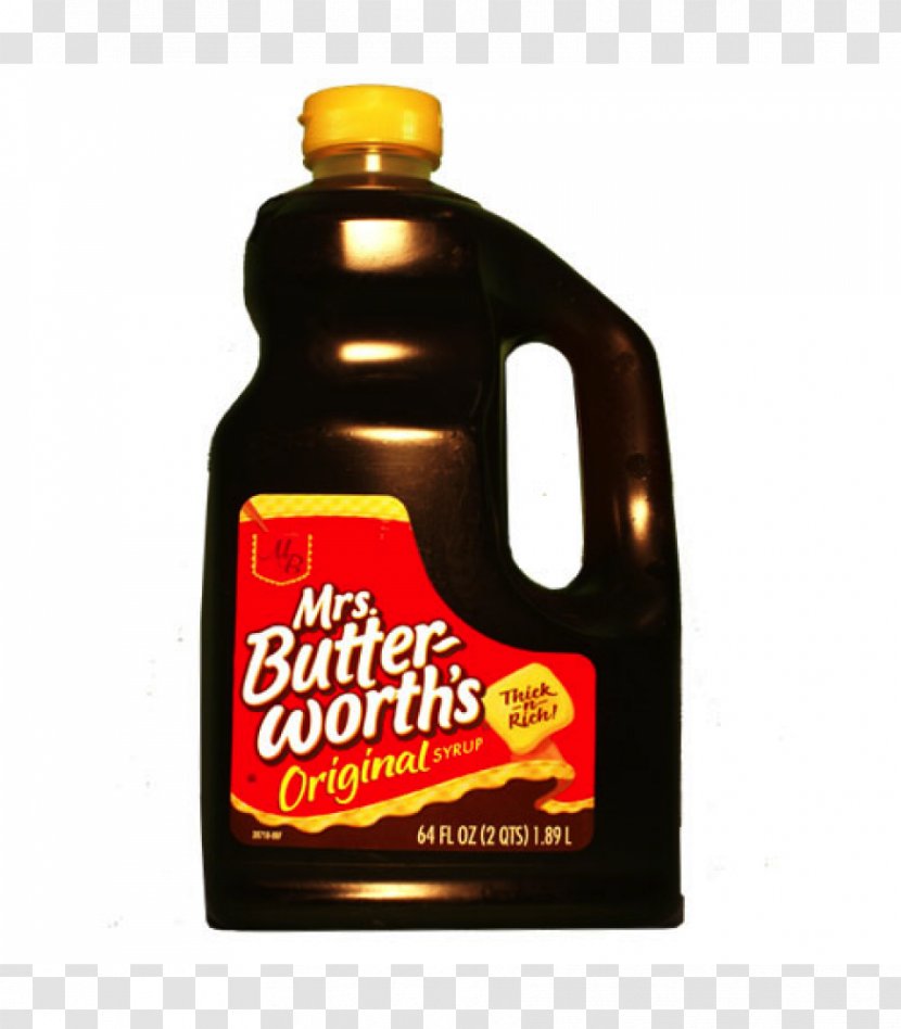 Mrs. Butterworth's Liquid Syrup Fluid Ounce - Bottle Transparent PNG