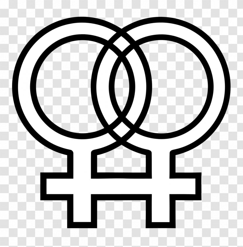 Symbol Pictogram Female Símbolo De Venus - Black And White - Female-symbol Transparent PNG