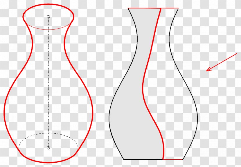 Umrisskonstruktion Vase Drawing Descriptive Geometry - Sphere Transparent PNG