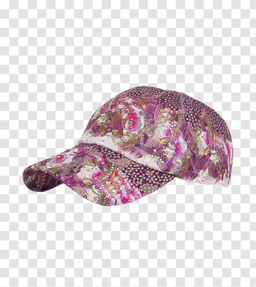 Baseball Cap Hat Clothing Woman - Purple - Full Mink Transparent PNG