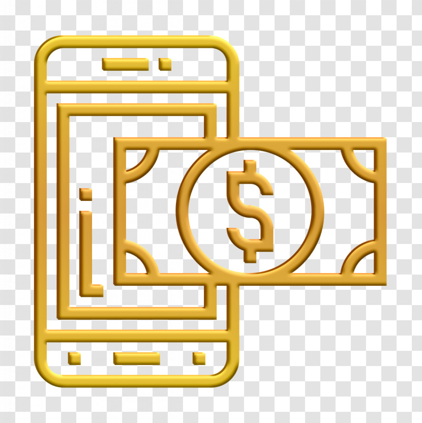 Mobile Payment Icon Digital Banking Icon Money Icon Transparent PNG