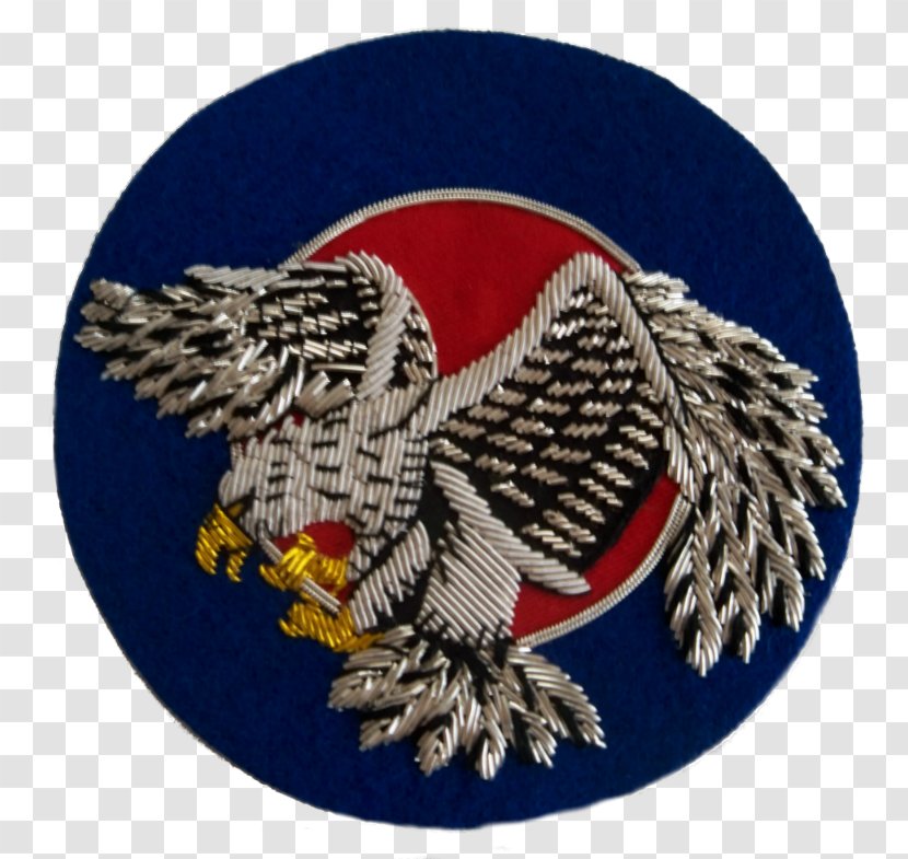 27th Aero Squadron Military Eagle Embroidered Patch Badge - American Gold Transparent PNG