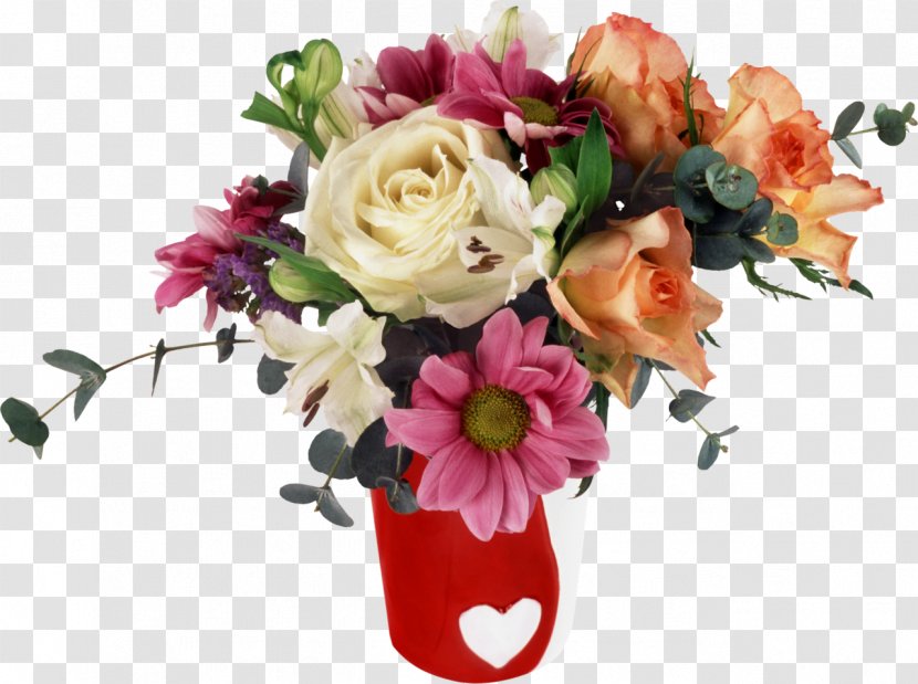 Flower Bouquet Rose Cut Flowers Lilium - Garden Roses Transparent PNG