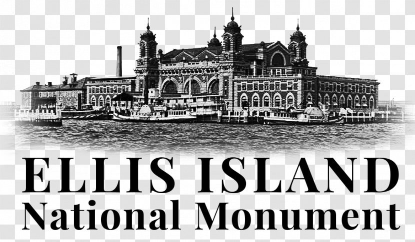 Ellis Island National Monument Tribeca Immigration - Monochrome Photography - Many-storied Transparent PNG