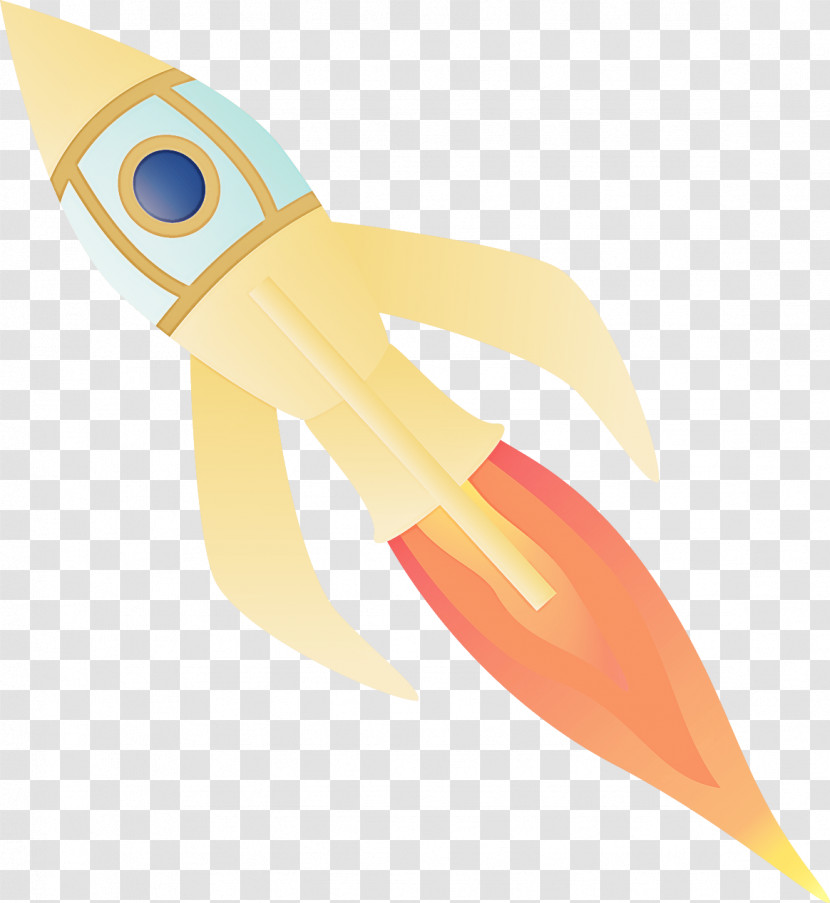 Yellow Squid Rocket Transparent PNG