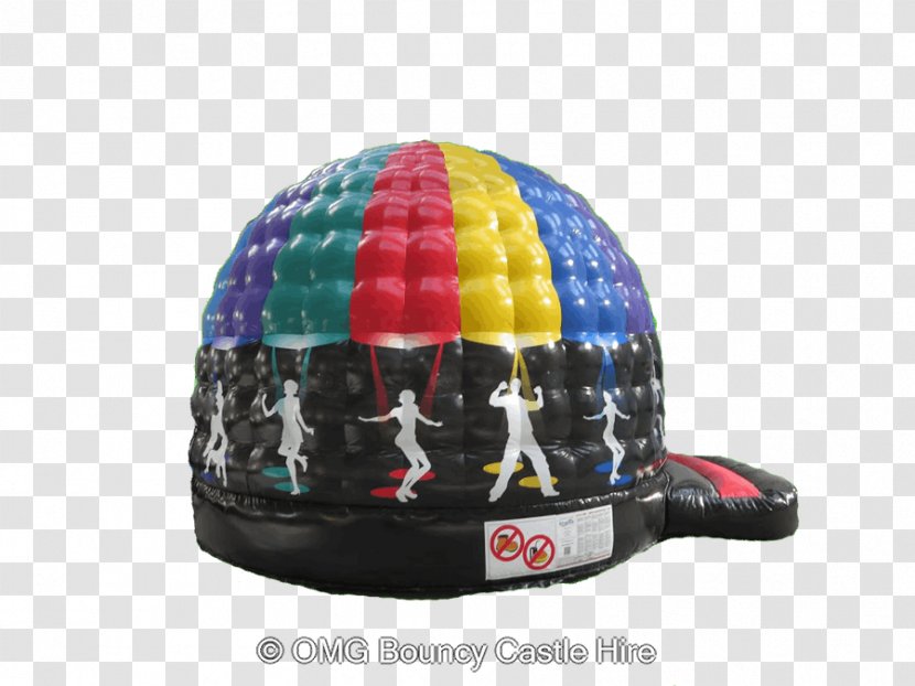 Inflatable Bouncers Castle Baseball Cap Disco - Ball - Bouncy Transparent PNG