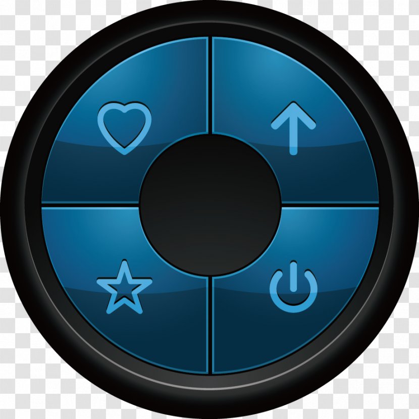 Button User Interface Icon - Multimedia - Blue Transparent PNG