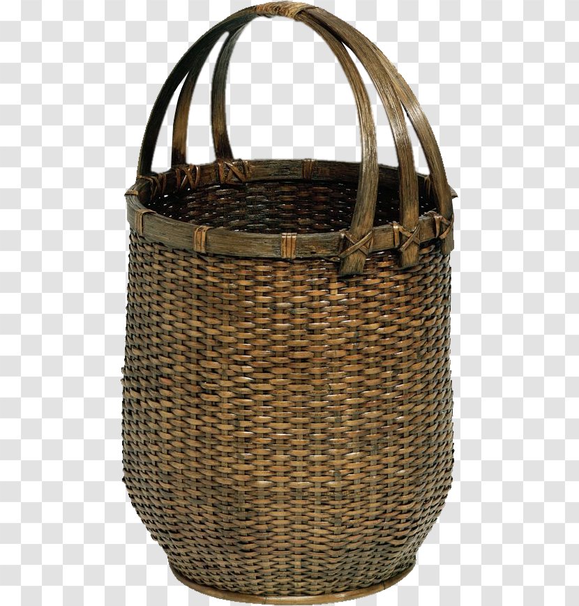 Basket Rattan Bamboo - Wicker - Baskets Transparent PNG
