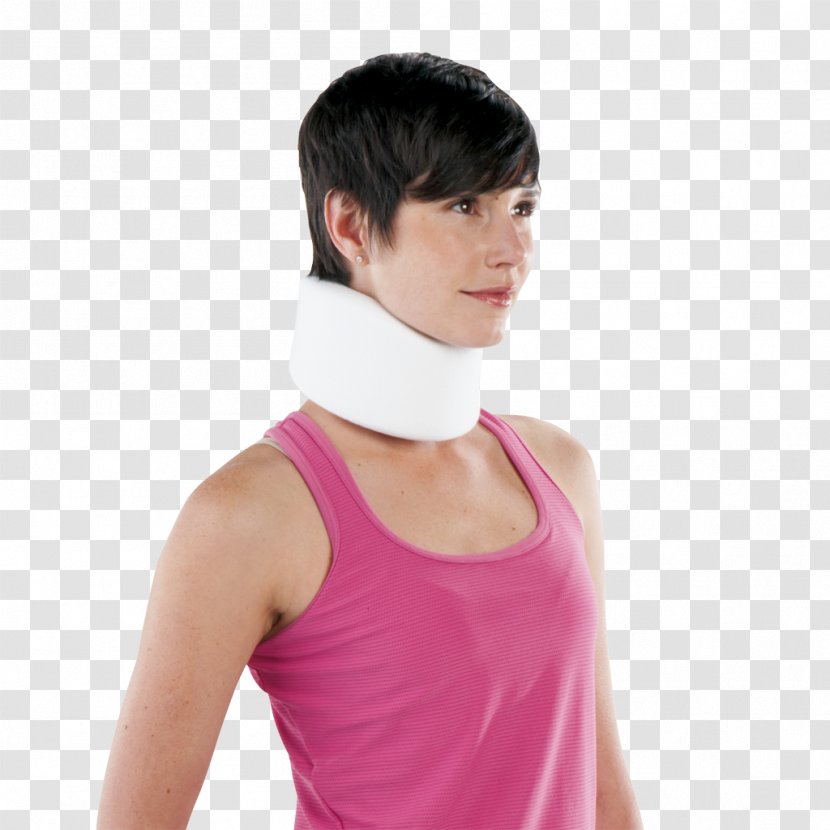 Cervical Collar Vertebrae Sprain Neck Back Brace - Frame - Bloodstain Transparent PNG