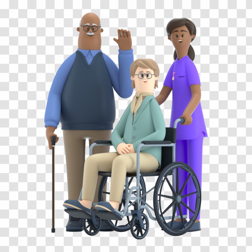 Wheelchair Walker Figurine Electric Blue Medical Assistant - Vehicle - Toy Wheel Transparent PNG