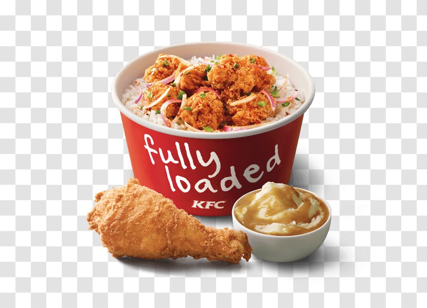 KFC Fried Chicken Fingers Hamburger Fast Food - Rice Bowl Transparent PNG