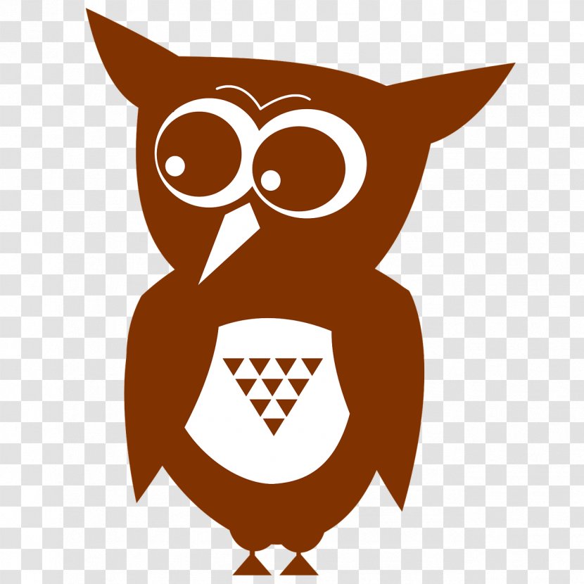 Clip Art - Monochrome - Owls Transparent PNG