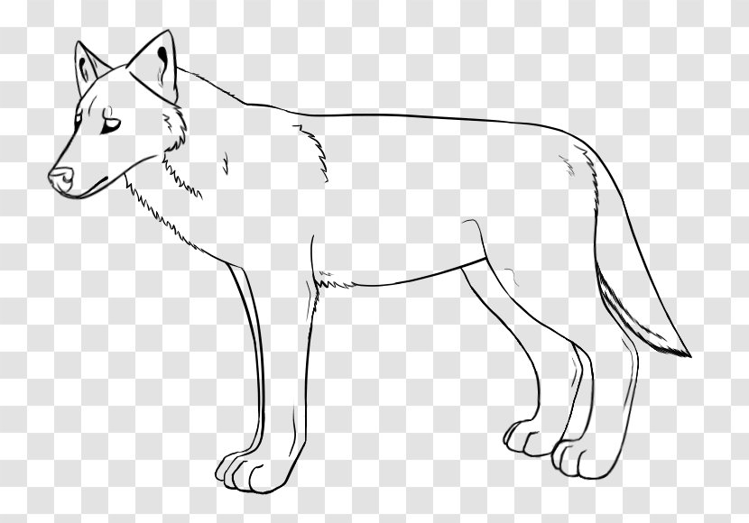Dog Breed Red Fox Line Art Whiskers - Walking Transparent PNG