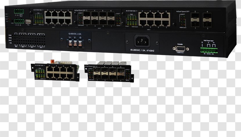 Gigabit Ethernet Network Switch Power Over Computer - Railroad Substations Transparent PNG