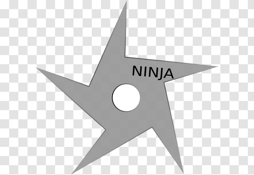 Shuriken Ninja Clip Art - Royaltyfree - Star Cliparts Transparent PNG