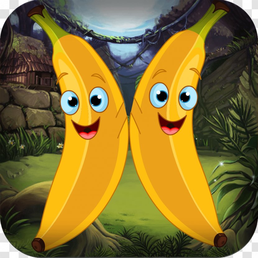 Banana Cartoon Fruit Screenshot Transparent PNG