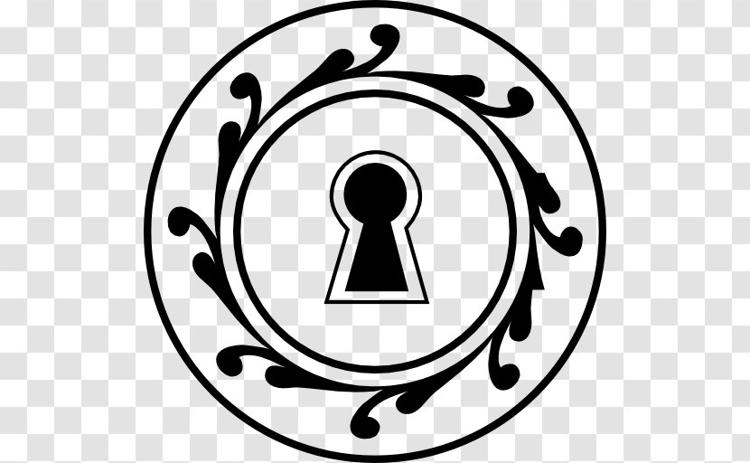 Keyhole Circle Shape Lock Transparent PNG