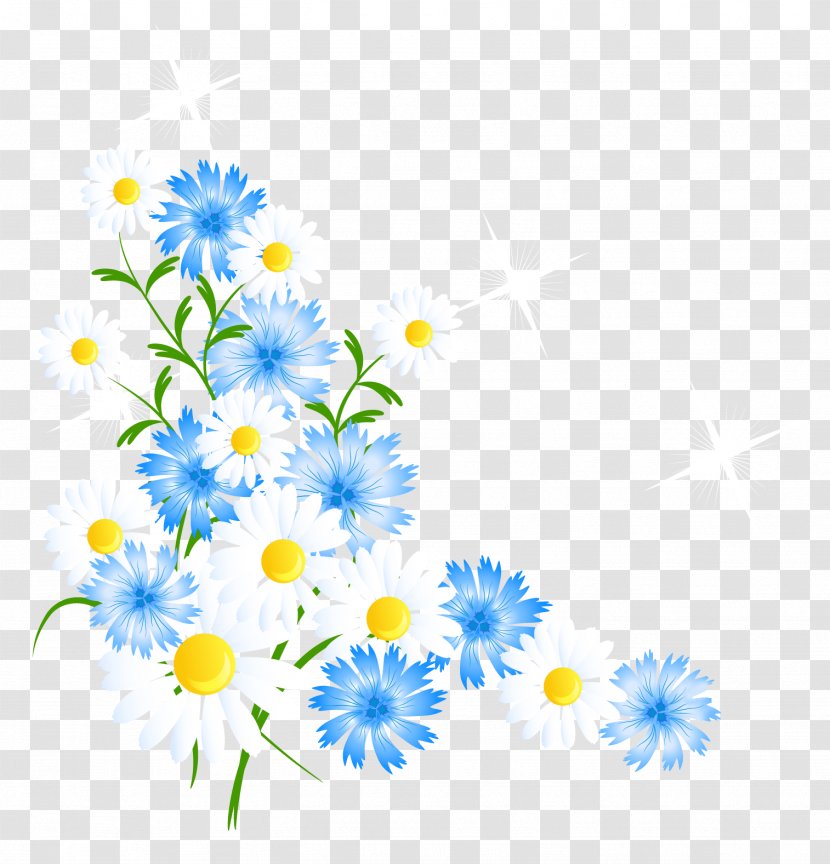 Butterfly Flower Blue Clip Art - Floral Design - Spring Flowers Transparent PNG