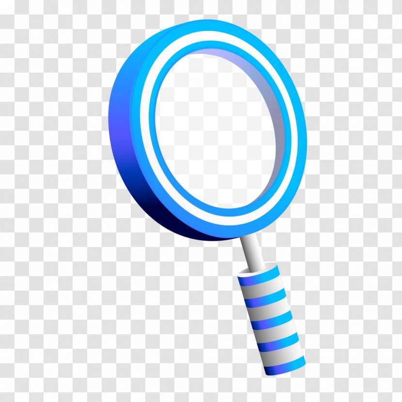 Magnifying Glass Blue Circle - Display Device Transparent PNG