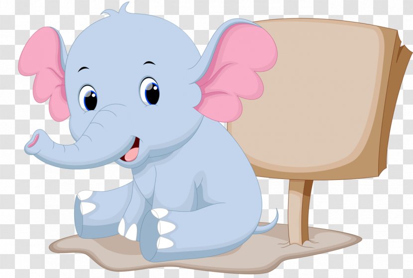 Cartoon Clip Art - Cute Elephant Transparent PNG