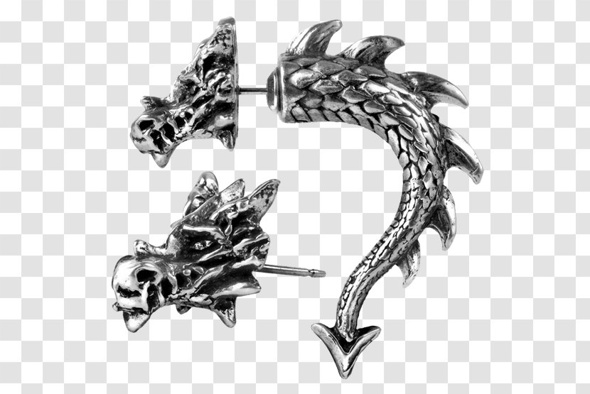 Alchemy Gothic Earrings Jewellery Charms & Pendants - Dragon Transparent PNG