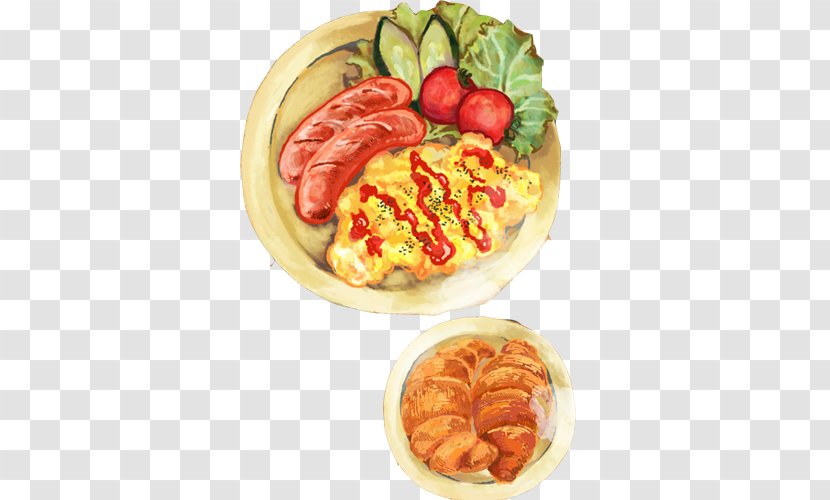 Bento Food Omurice Painting Illustration - Flower - Hand Eggs Board Material Picture Transparent PNG