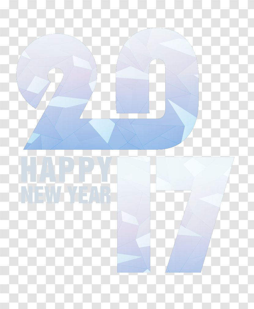 Typeface Font - Brand - Vector Happy New Year 2017 Transparent PNG