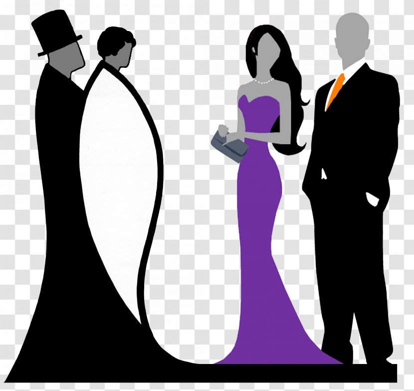 Public Relations Human Behavior Gown Silhouette Clip Art - Conversation Transparent PNG