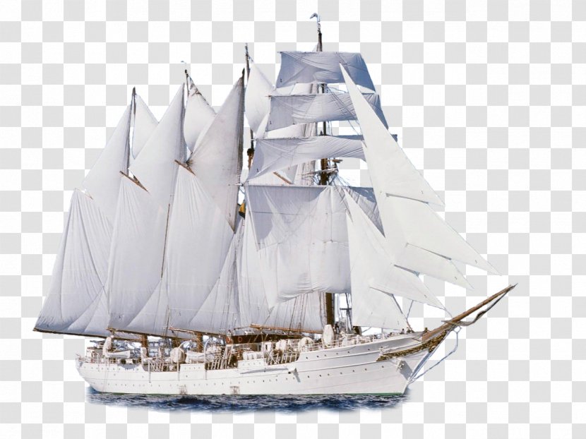 Sailing Ship Clip Art - Tall - White Boat Transparent PNG