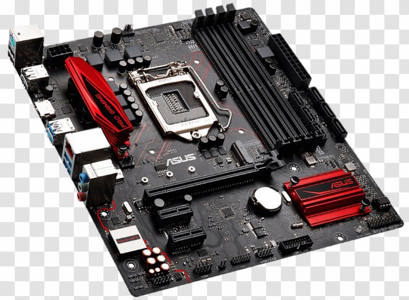 LGA 1151 Motherboard MicroATX DDR4 SDRAM ASUS B150 PRO GAMING - Computer Cooling - Electronic Component Transparent PNG